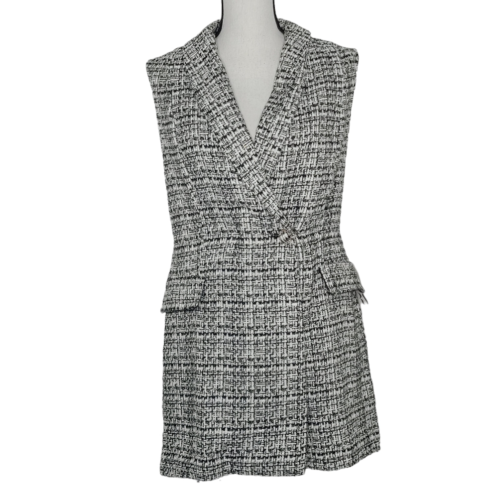 Zara Tweed Romper 8073/034/084 Large NWT